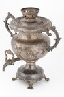 Самовар-ваза с серебряным бордюром